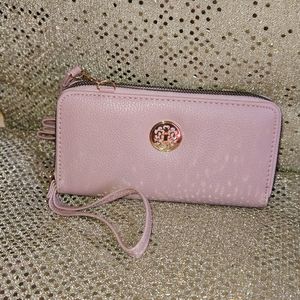 Bubble Gum Pink Strapped Wallet